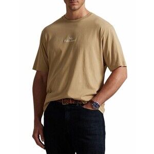 NWT Polo Ralph Lauren Men’s Big & Tall Fit Logo Jersey T-Shirt Khaki 4XLT